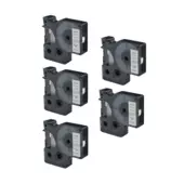Kompatibilní páska s Dymo 40913, S0720680 / 40913, 9mm x 7m cerný tisk / bílý podklad 5-PACK