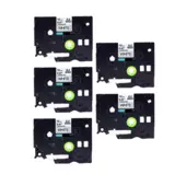 Brother TZ-231 / TZe-231, 12mm x 8m, kompatibilní (černý tisk / bílý podklad) 5-PACK