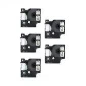Kompatibilní páska s Dymo 45803, S0720830, 19mm x 7m, cerný tisk / bílý podklad 5-PACK