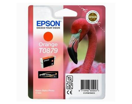  Inkoustová cartridge Epson Stylus Photo R1900, C13T08794010, oranžová, 1*11,4ml,